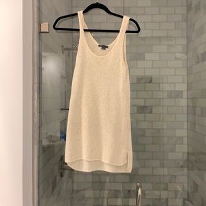 Vince knit tunic xs cream